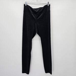 Pure Jill black velour leggings women's size medium